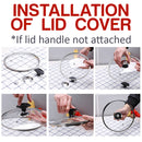 idrop 28CM Cooking Pan Pot Tempered Glass Lid Cover / Penutup Gelas Kaca Periuk Kuali 28CM / 28CM蒸锅锅玻璃盖盖