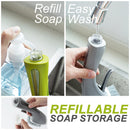 idrop Soap Dispensing Cleaning Scrubbing Washing Refillable Handheld Brush