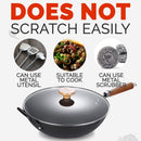 idrop 33CM Nonstick TAMASAKI Round Bottom Kitchen Cooking Wok