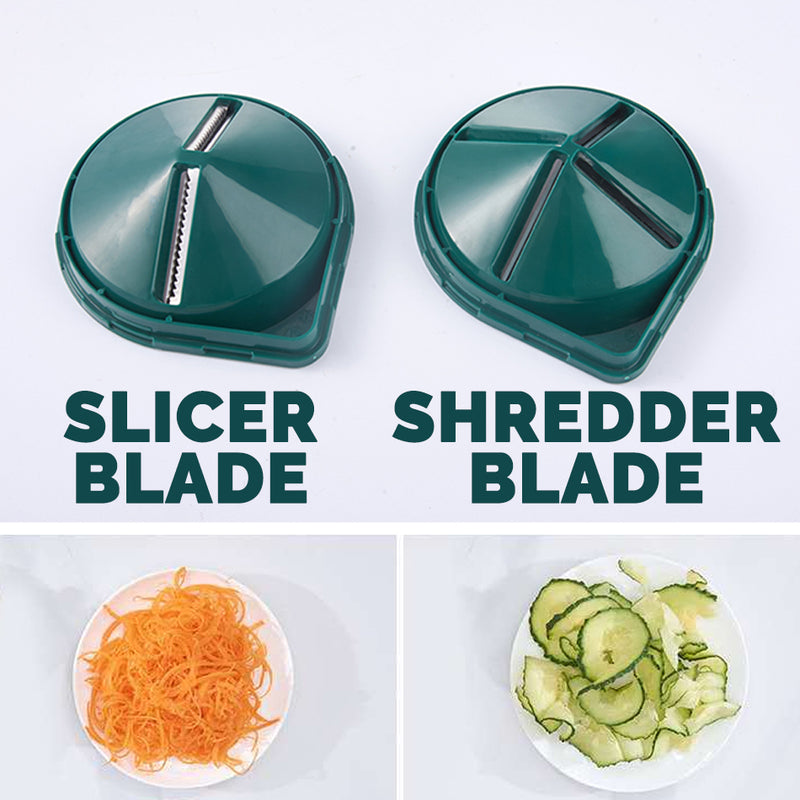 idrop Multifunction Kitchen Vegetable Hand Manual Spin Slicer Roller