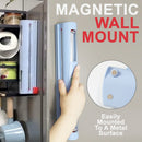 idrop Kitchen Household Film Wrapped Cutter Storage with Magnetic Mount