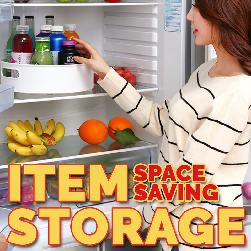 idrop [ 30cm ] 360 Degree Rotating Anti Skid Kitchen Storage Tray