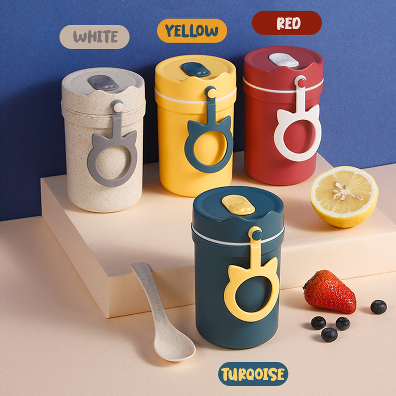 idrop 330ml Portable Eating Drinking Cup + Spoon