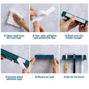 idrop Wall Mounted Multifunction Plug and Toothbrush Hanging Hook Holder [ 1pc ]