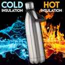 idrop [ 1L / 1.5L / 1.8L ] Full Stainless Steel Drinking Heat Insulation Water Bottle Flask with Handle / Botol Minuman Mudah Alih Keluli Tahan Karat / 全不锈钢带把手保温保温瓶