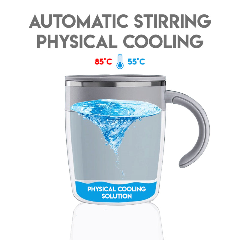 idrop 320ml Self Stirring Heat Magnetic Drinking Mug