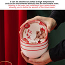 idrop [ 6PCS ] CNY Chinese Lunar New Year Ceramic Bowl Set With Chopsticks / Set Mangkuk Seramik dan Chopstick /  陶瓷套装(虎) 虎虎生威6碗6筷陶瓷套装