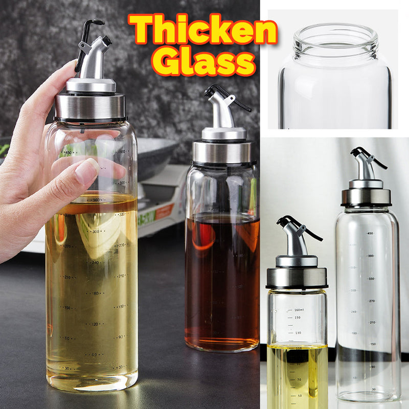 idrop 500ml Oil & Seasoning Sauce Glass Bottle Dispenser [ 1pc ]