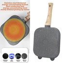 idrop [ 4 SLOT ] 4 IN 1 Egg Omelette Burger & Pancake Frying Pan / Kuali Masak Telur dan Burger / 电磁炉燃气两用4格鸡蛋煎盘 (2圆形2小熊)