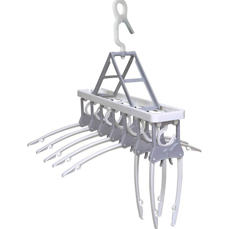 idrop [ 7 Hanger ] Multifunction Foldable Clothes Hanger / Tempat Sangkut Baju Pelbagai Guna Boleh Lipat / 7连衣架多用