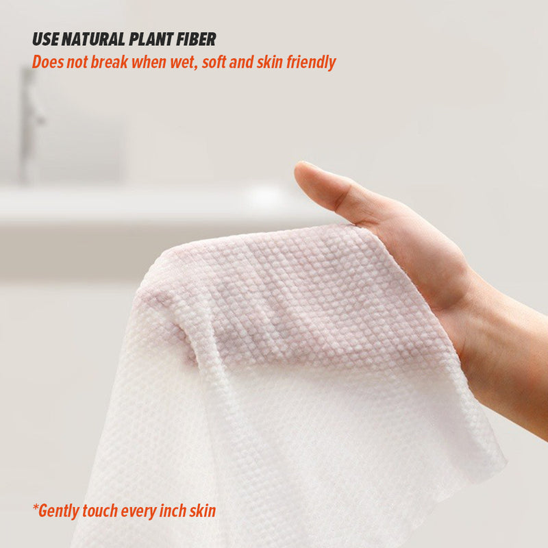 idrop [ 20pcs ] Disposable Compressed Face Towel Water Absorbent Travel Compact Bath Towel / Tuala Tisu Lap Pakai Buang Serap Air / (20P/PACK)24*30CM韩版一次性压缩洗脸面巾(1包20粒)(依依相恋)