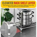 idrop 5 LAYER Tier Aluminium Household Storage Rack Shelf for [ Living Room / Kitchen / Bathroom ]