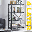 idrop 4 LAYER / 5 LAYER Foldable Portable Space Saving Kitchen Storage Shelf Rack
