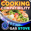 idrop 40CM Kitchen Honeycomb Non Stick Cooking Frying Wok SU304 Stainless Steel with Lid Cover