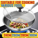 idrop [ 24CM - 30CM ] Inner Honeycomb Nonstick Single Handle Frying Pan with Glass Lid Cover / Periuk Masak Tidak Lekat dengan Penutup Kaca / 24CM - 30CM 内蜂窝不粘单柄煎锅带玻璃盖盖 [ 24CM / 26CM / 28CM / 30CM ]