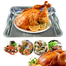 idrop STAINLESS STEEL Food Serving Tray [ 44cm x 34cm ]