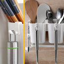 idrop Wall Mounted 3-Cup Kitchen Utensil Drainage Holder
