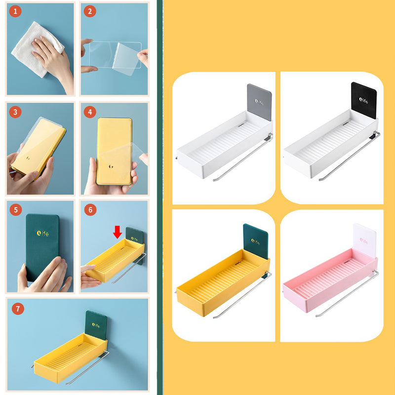 idrop Multifunctional Wall Mounted Hanger Shelf Rack & Foldable Hanger / Rak Gantung Penyimpanan & Penggantung Baju Boleh Lipat / 多功能壁挂式衣架架和可折叠衣架