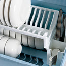 idrop [ 2 LAYER ] Dustproof Kitchen Storage Utensil Cups Bowls and Dish Rack Shelf / Rak Dapur Sudu Garpu Cawan Pinggan Mangkuk / 防尘沥水碗架(升级版双层带盖碗架)