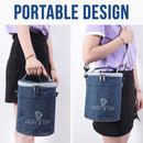 idrop [ 7 Liter ] Round Luncbox Portable Carry Bag / Beg Mudah Alih Bekas Makanan / 大号7L圆型饭盒套