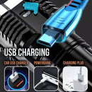 idrop 4 Core Rechargeable USB Flash Light / Lampu Suluh 4 Lensa / 4核充电手电筒