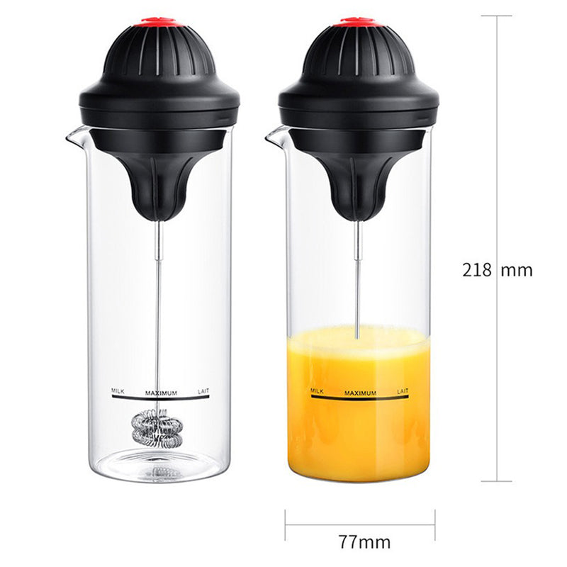 idrop [ 450ml ] Electric Glass Milk Frother / Gelas Pembancuh Susu Elektrik / 电动玻璃奶泡器