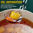 idrop SUS316L Stainless Steel Ladle Oil Separator With Bending Handle / Senduk  Pemegang Bengkok Pemisah Minyak / 316L