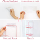 idrop [ 2 LAYER ] Wall Mounted Storage Organizing Rack Shelf