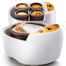 idrop [ 2L ] Minipot Multifunction Electric Cooking Stew Pot Cooker with Ceramic Stew Pot [ 1 Big Pot 4 Small Pot ]