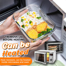 idrop [ 1000ml ] Rectangular Glass Borosilicate Heat Resistant Food Container Lunchbox / Bekas Makanan Gelas Tahan Panas / 1000ML高硼硅耐热玻璃保鲜盒(长方型)(1040ML)