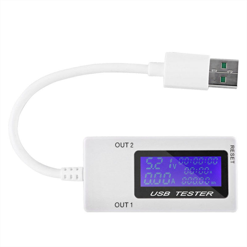 idrop USB Multifunction Tester Mini Dual USB 0-5A Current DC4-30V Voltage Tester