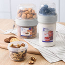 idrop [ 310ml + 760ml ] 2-Way Food Container Storage / Botol Bekas Simpan Makanan Dua Dalam Satu / 310+760ML干鲜两用分隔保鲜罐