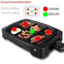 idrop Multi Portion Zone Compartment Hotplate BBQ Kitchen Electric Grill Barbecue [ 1500W ]