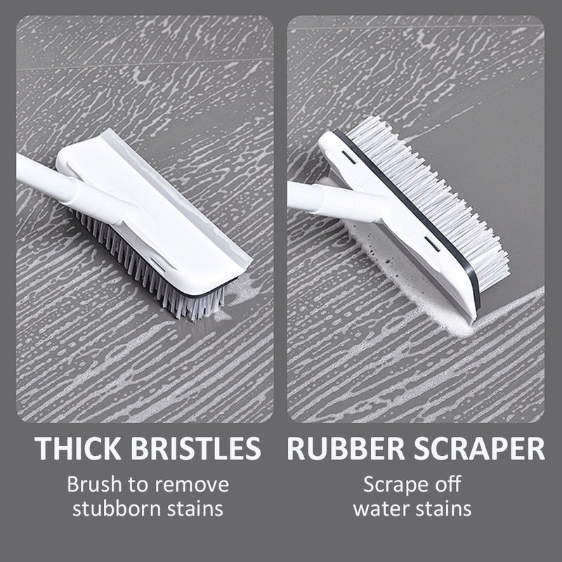 idrop [ 2 IN 1 ] Long Floor Brush Scrubber & Squeegee / Berus Pencuci Lantai / 长款地板刷带水刮