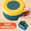 idrop Multi Compartment Grid Seasoning Storage Box with Spoons / Kotak Simpan Rempah Ratus / 美之扬四格塑料调味盒