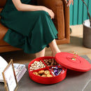 idrop [ CHINESE NEW YEAR ] 27CM  Candy Box for Snack Confectionary Display Storage - Rotating Container [ 4-Slot ]