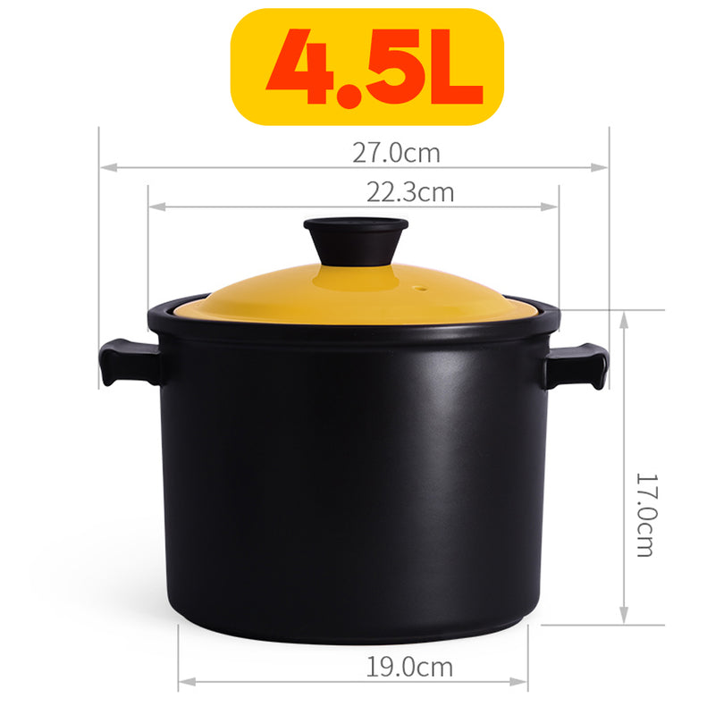 idrop [ 2.5L / 4.5L ] Kitchen Ceramic Casserole Cooker Pot [ Gas / Electric Stove Only ]
