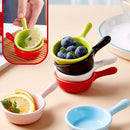 idrop Round Handle Ceramic Seasoning Condiment Dish Plate / Piring Kecil Plat Hidangan Perasa / 陶瓷碟 6.5CM圆柄碟(10CM)(黄/粉红/青/蓝) [ 6.5CM(D) 10CM(L) ] [ YELLOW/PINK/CYAN/BLUE ]