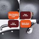 idrop [ 42CM / 45CM ] RED SUN Aluminium Alloy Nonstick Cooking Wok with Lid Cover / Kuali Memasak dengan Penutup / 永生42&45公分锰钛合金阳极炒锅