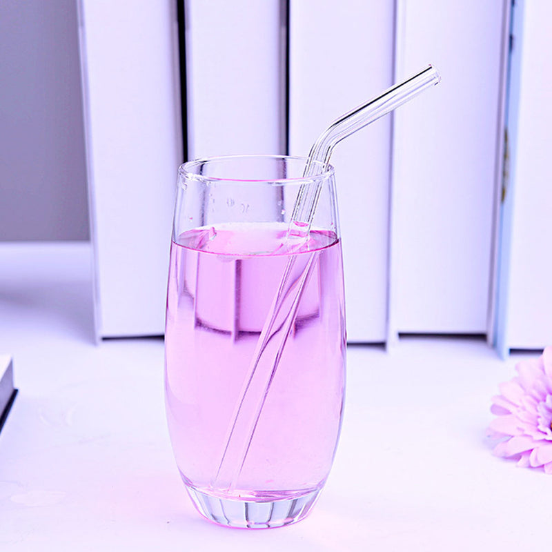 idrop GLASS STRAW - Bent Glassed Drinking Straw