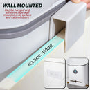 idrop [ 2 IN 1 ] Wall Mounted Trash Rubbish Bin + Tissue Plastic Roll Storage / Tong Sampah + Kotak Simpanan Tisu & Plastic / 塑料中号滑盖壁挂垃圾桶
