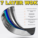 idrop [ 32CM / 34CM ] Stainless Steel SUS316 Frying Cooking Cook Wok with Glass Lid Cover / Kuali Masak Keluli Tahan Karat Bersama Penutup Kaca / 32CM 34CM不锈钢SUS316煎炒炒锅带玻璃盖