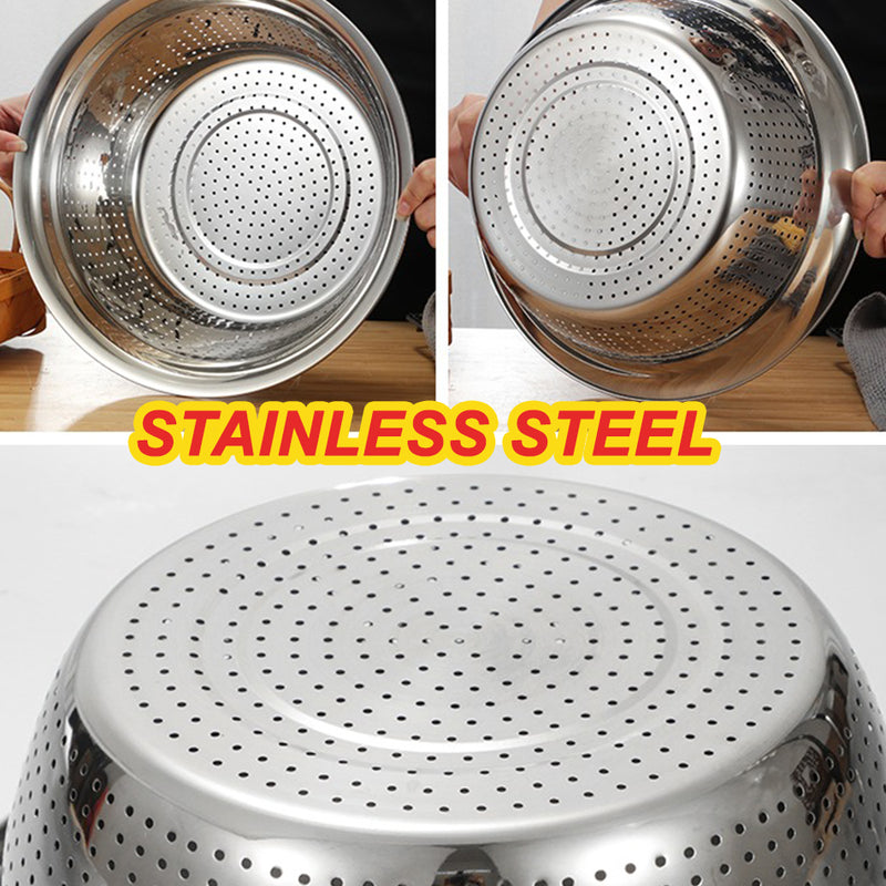 idrop [ 26CM ] Stainless Steel Washing Drain Basin Strainer Bowl