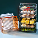 idrop [ 3 LAYER ] Multilayer Transparent Food Preparation Plate Rack / Rak Bertingkat Penyediaan Makanan / 多功能可叠加配菜盘