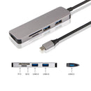 idrop USB C to USB 3.0x3 + SD / TF  Card Reader Multifunction Adapter