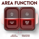 idrop Multipurpose Non-Stick Electric Korean Hot Pot Mini Frying Grilled BBQ