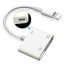 idrop 3.5mm Headphone & Jack Camera Adapter with Charging Port Compatible with Apple Device