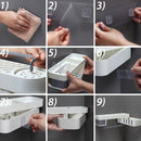 idrop Wall Mounted Kitchen Bathroom Rack with Rotating Shelf / Rak Dinding Pelbagai Guna / 带旋转架子的壁挂式厨房浴室架