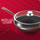 idrop [ 36CM ] SUS304 Stainless Steel Double Sided Fill Flower Handle Without Rivet Cooking Wok / Kuali Memasak / SUS304不锈钢双面花柄无铆钉炒锅