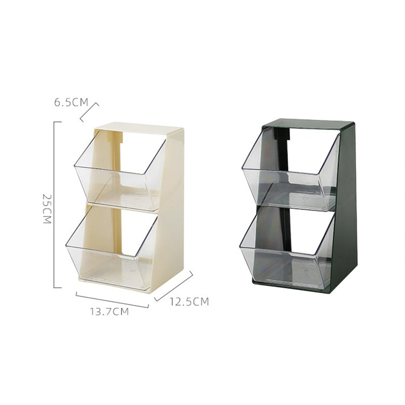 idrop [ 2 LAYER ] Tea Bag & Coffee Capsule Multifunctional Storage Box / Bekas Rak Penyimpanan Uncang Teh & Kopi / 大U口设计多用架(茶包收纳)